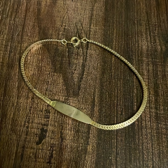 Zales Jewelry Zales K Gold Plated Engravable Bracelet Poshmark